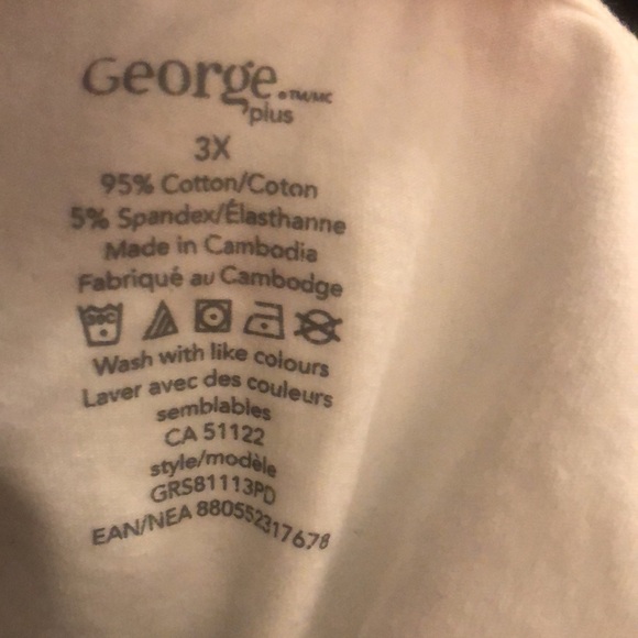 10/$20 George 3X White Cami - Picture 2 of 2